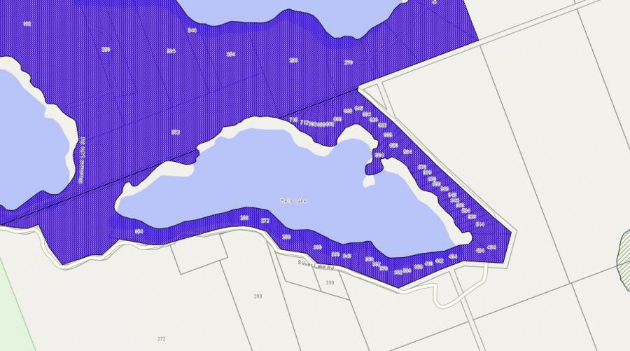 Zoning Map of Bells Lake in Municipality of Magnetawan and the District of Parry Sound